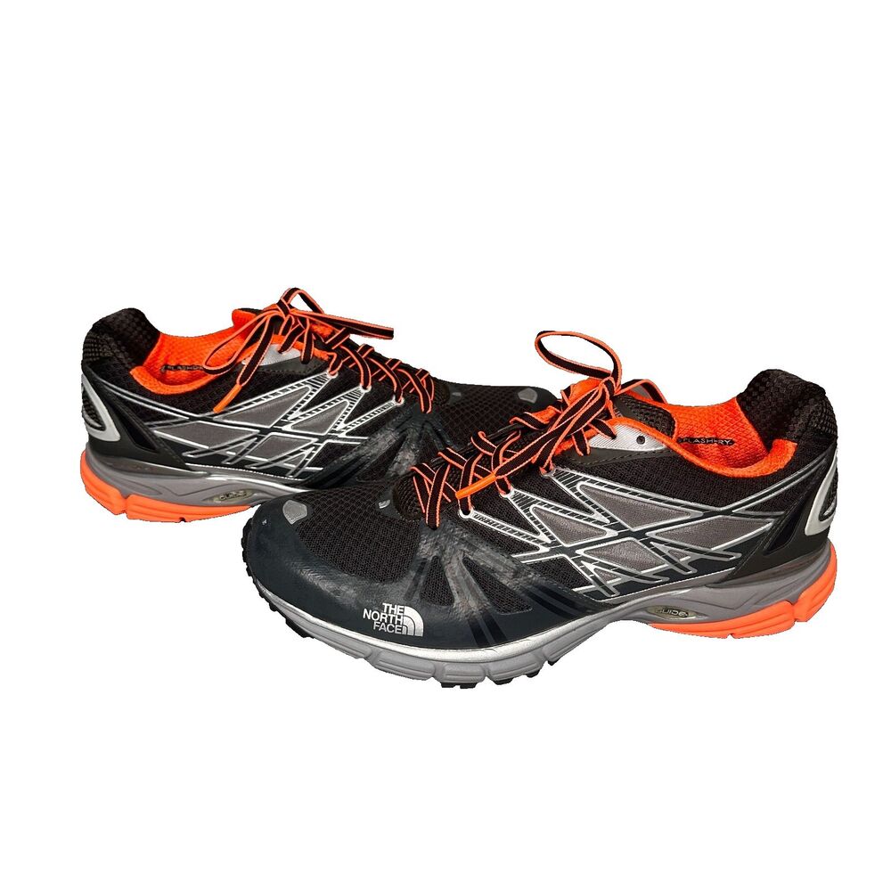 North Face Flash Dry Ultra Equity Orange & Gray Shoes Size 11